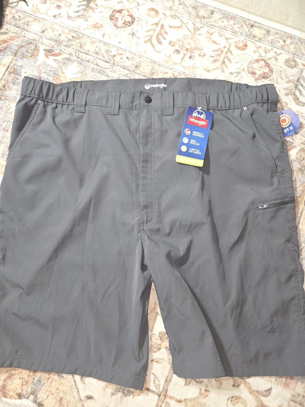 Wrangler Gray Men's Casual Outdoor Shorts